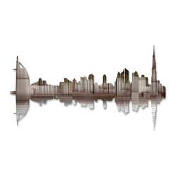 Dubai Reflection II Steel Wall Art - Wall Sculptures