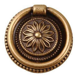 Classic Hardware Flower Center Ring Pull - Cabinet And Drawer Handle Pulls
