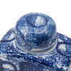 Blue & White Porcelain Lidded Jar 5.5x3.5x9"