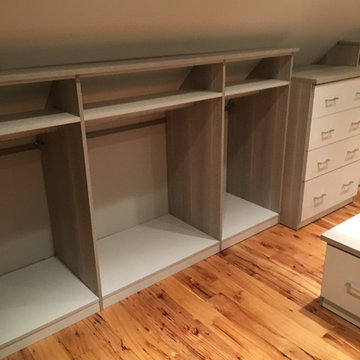 Attic Turned Walk-In