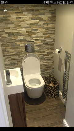 tiny separate toilet