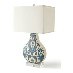 Scalamandre Maison by Port 68 Greystone Indigo Lamp - Table Lamps