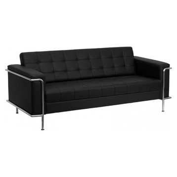 Flash Furniture Black Bonded Leather Sofa