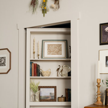 Cottage Core Livingroom with Secret Closet