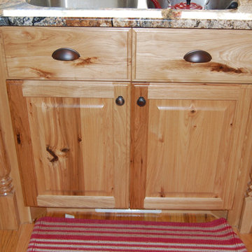 Rustic hickory kitchen