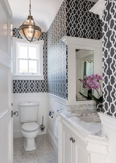 Traditional Powder Room by Highgate House