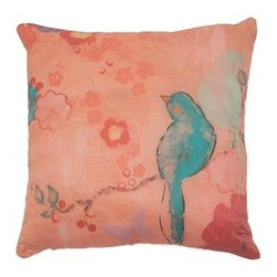 Kathe Fraga Pink Silk Decorative Pillow - Decorative Pillows