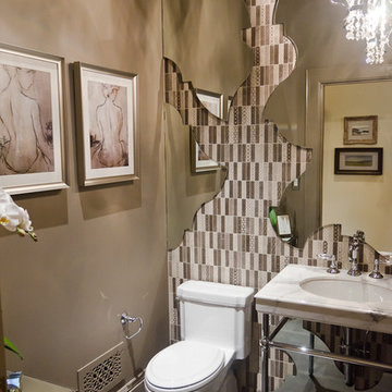 Upper Floor Powder Room by KCS Inc.