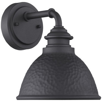 Englewood Collection 1-Light Small Wall Lantern, Black