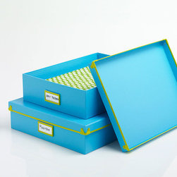 Put A Lid On It Box in Blue - Storage Bins And Boxes