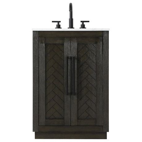 Elegant Lighting VF29024 Chase 24" - Chocolate Oak