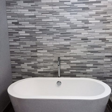 Grey Modern Master Bathroom