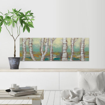 "Kaleidoscope Birches III" Painting Print on Wrapped Canvas