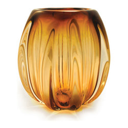 Caleb Siemon iris gold thick barnacle barrel vase - Vases