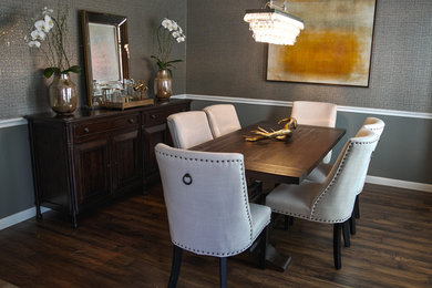 This is an example of a country dining room in Austin.