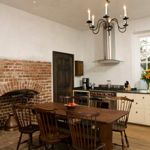 kitchen mosaic fireplace