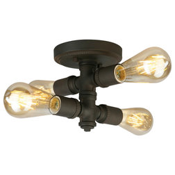Industrial Flush-mount Ceiling Lighting by EGLO USA