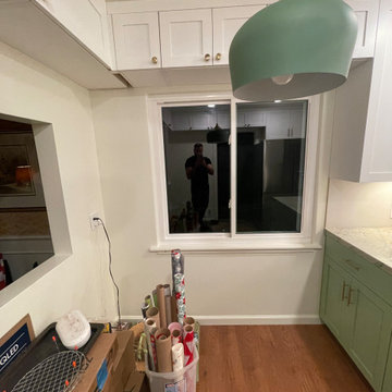 Kitchen Remodel 2024 Oakland/ white and light green