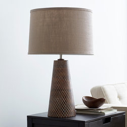 Bristol Wood Carved Table Lamp - Products