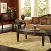 Homelegance Palace 3-Piece Coffee Tables Set, Brown Cherry