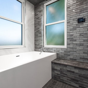 Aqua Oasis: Open Modern Bathroom with Wet-room