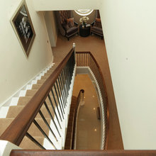 Stair opening in upper hallway