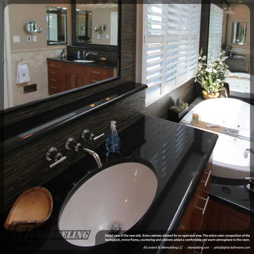 Black Granite Vanity Countertop