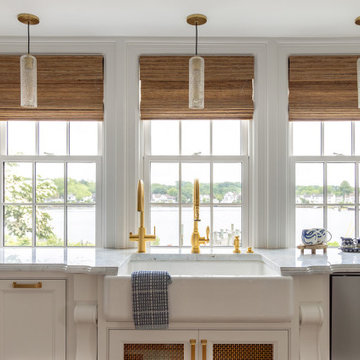Elegant New England Nautical Kitchen