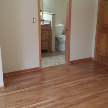 New hardwood flooring and trim