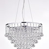 Kailee 5-Light Cascading Crystal Chandelier Chrome Ceiling Fixture Glam