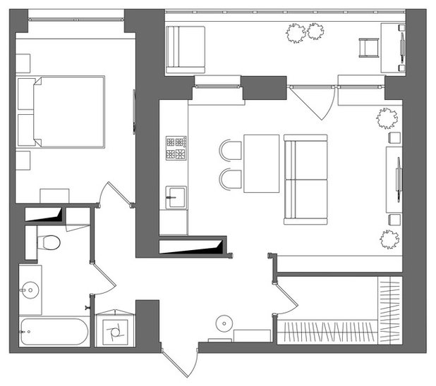 Фьюжн Внутренний план by MO interior design