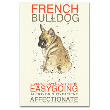 Michelle Campbell 'French Bulldog' Canvas Art, 12" x 19"