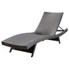 GDF Studio Lakeport Outdoor Adjustable Chaise Lounge Chair
