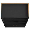 Bogart 62.6" Midcentury Bookcase, Black