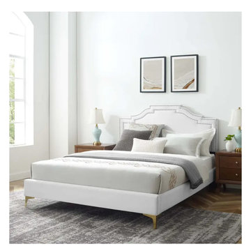 Mod 6850 Whi Modway Furniture Adelaide Adelaide Performance Velvet Twin Platform