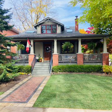 Front walkway - Herringbone with double border (interlock)