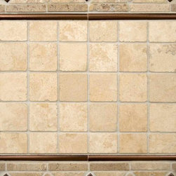 Chiaro Travertine And Copper Metal - Tile