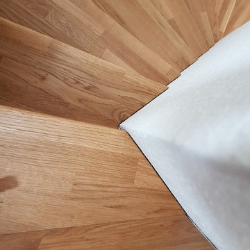 Treppe auf Stahlunterkonstruktion