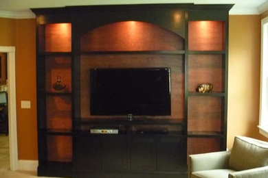 Custom Familyroom Wall Cabinet