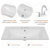 30" MDF Freestanding Bath Vanity Set, Integrated Ceramic Basin