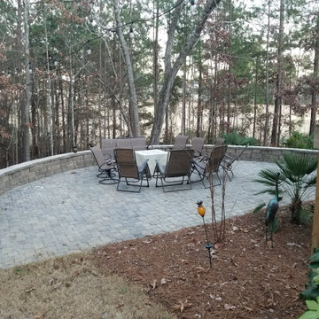 Paver Patios, Retaining Walls, Columns, Full Landscape Projects at Various Homes