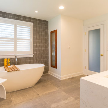 Dated Master Bath Gets a Contemporary Face-lift
