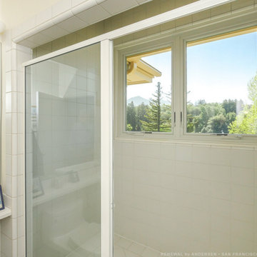 New Casement Windows in Great Walk-In Shower - Renewal by Andersen San Francisco