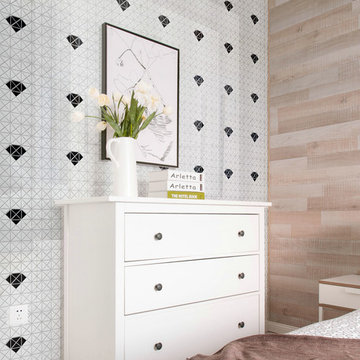 Modern Bedroom Triangular Porcelain Mosaic Tile