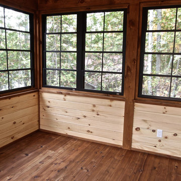 Rustic Buckhorn Bunkie Adds More Space at the Cottage