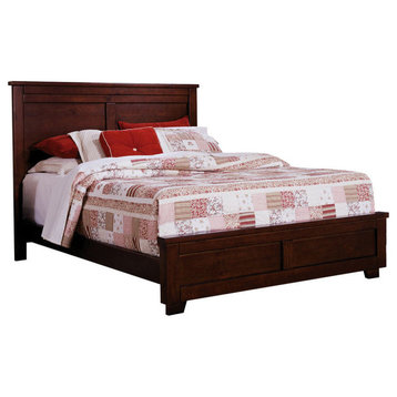 Progressive Furniture Diego King Panel Bed in Cinnamon Pine