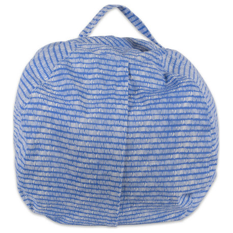 DII 38" Modern Fabric Kids Keeping Score Bean Bag Cover, Bright Blue