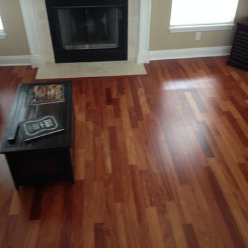 New Santos Mahagony wood flooring in Jacksonville Beach
