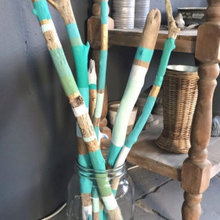 painted sticks - art