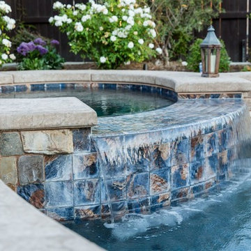 Custom Mediterranean Pool / Spa Design